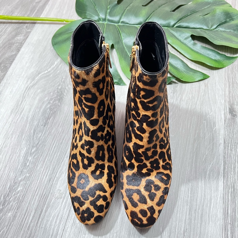 Michael Kors Elsa Mid Bootie Cheetah. Hair-calf  ✨brand new✨ No box - Picture 3 of 11